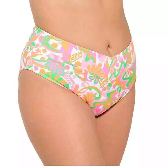 Ninety-Nine Swimsuit 690 Elect Vibe 2 pcs Floral Cut Out Bralette Plus 1X NWT - Picture 4 of 12